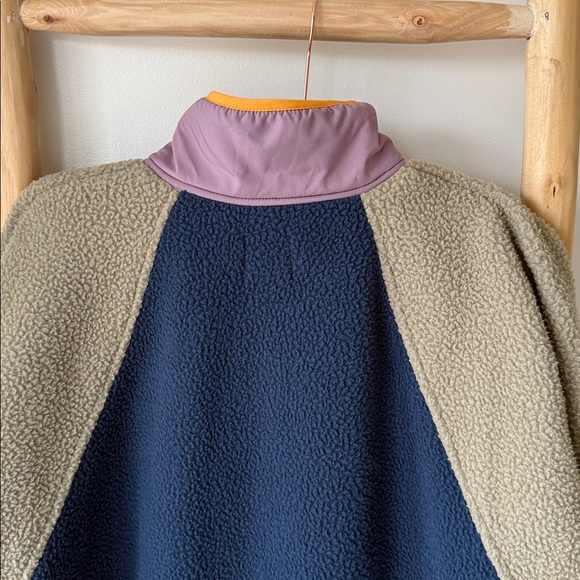 FP Movement by Free People Hit The Slopes Colorblock Fleece Pullover Midnight L - Picture 11 of 13